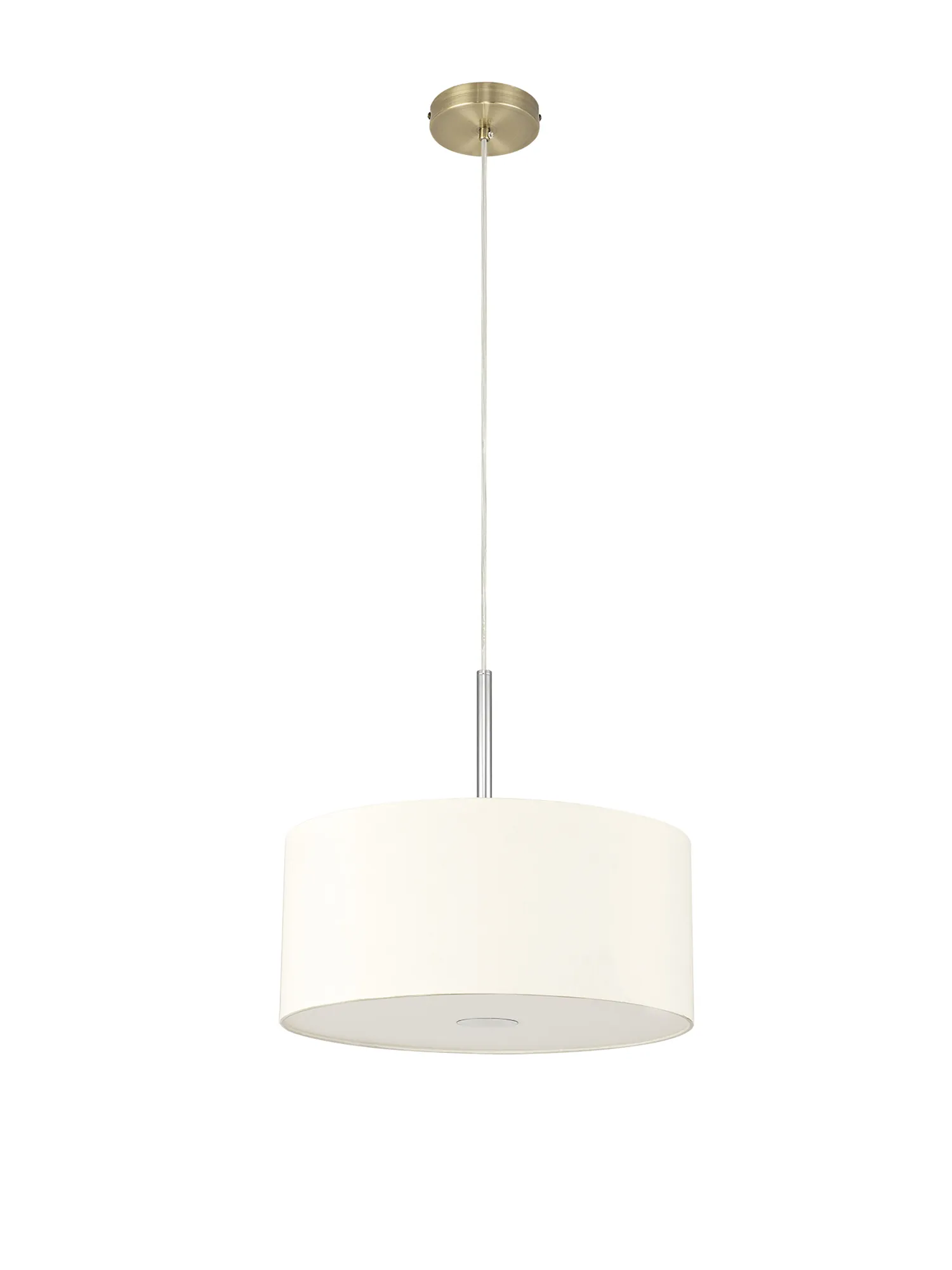 Universal 40cm Frosted Acrylic Diffuser Chrome Centre White D0319  Deco Universal